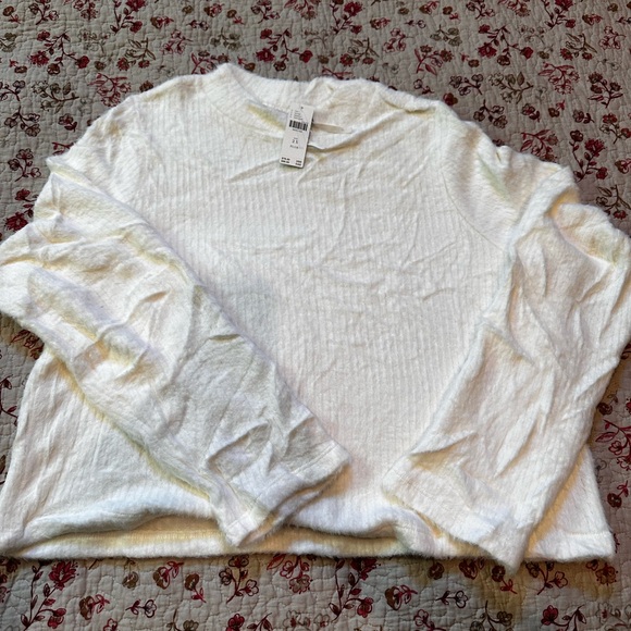 Anthropologie Mock Neck Fuzzy Sweater - Picture 7 of 7